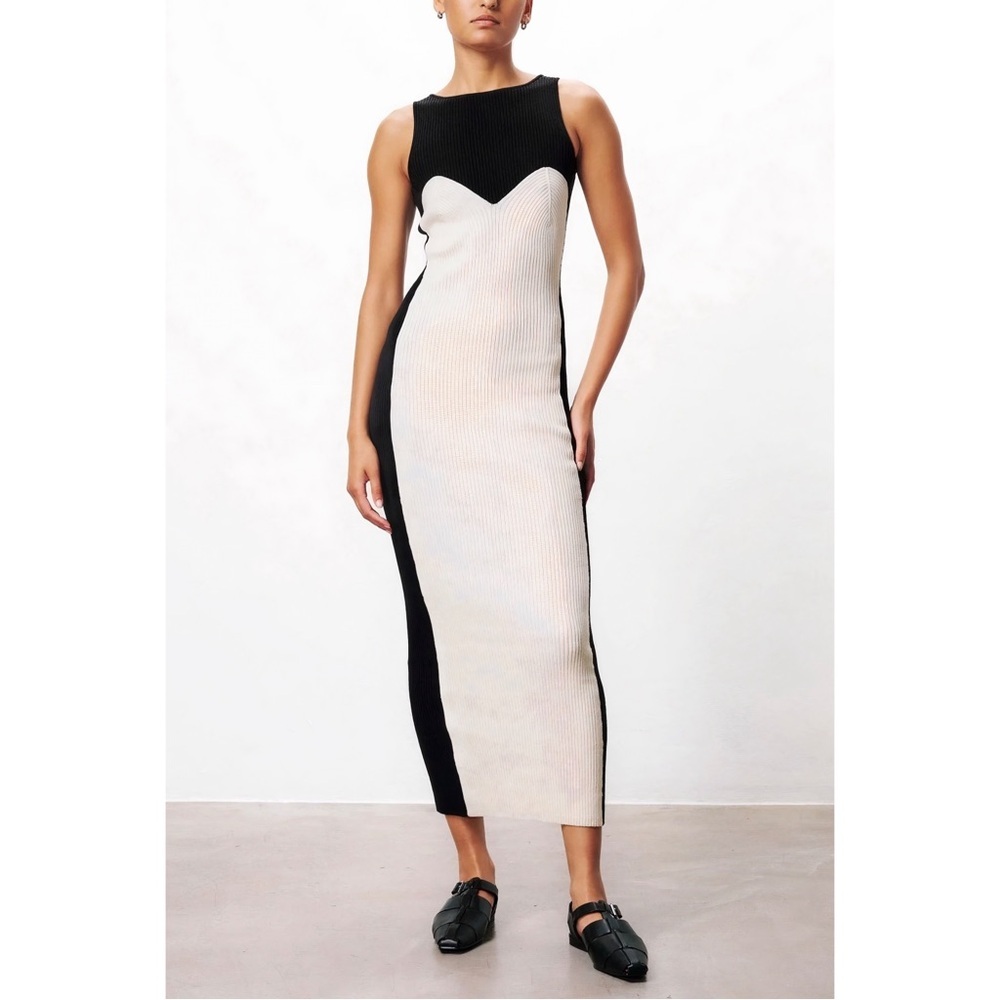 NWT Mara Hoffman Maxi Sweater Colorblock Aleks Knit Dress